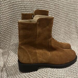 NEW Stuart Weitzman | 5050 Bold Zip Bootie Suede Leather